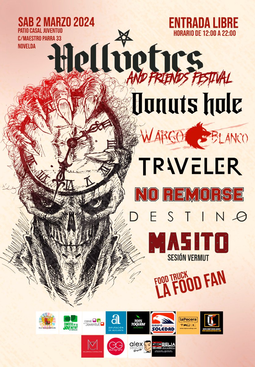 LittleGrohl_'s tweet photo. Mi gente de Alicanteeee, tocamos Wargo Blanco en Novelda la semana que vieneeee

Sábado 2 de Marzo - de 12 a 22

ES GRATIS!!!! https://t.co/93cCmeg6B7