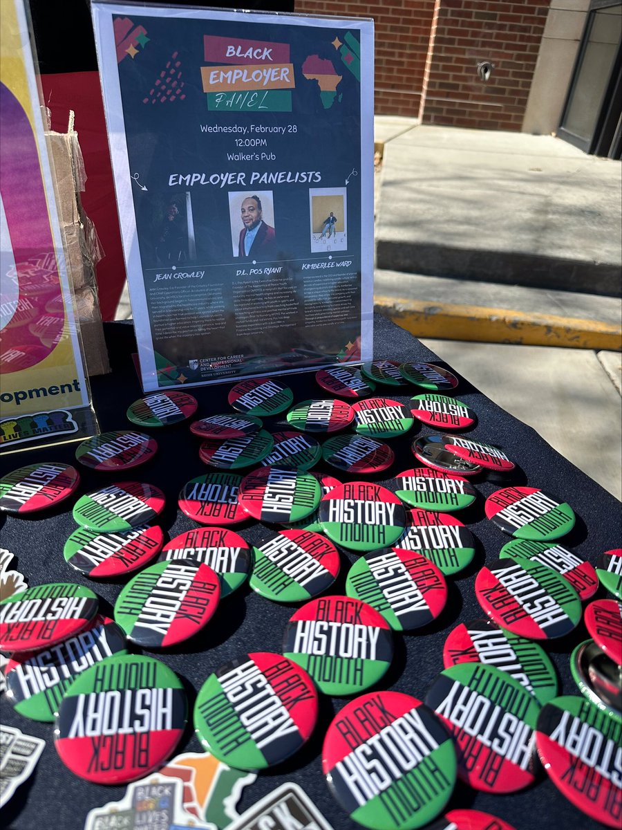 RegisCareers's tweet photo. Did you catch us soaking up the sun yesterday at our BHM pop up?

We were out &amp; about letting folks know about the Black Employer Panel coming up on 2/28 at 12 PM in Walker’s Pub.

All are welcome. Stay tuned for more details coming soon!

#BlackHistoryMonth2024 #employerpanel https://t.co/N7bdI4fDJP