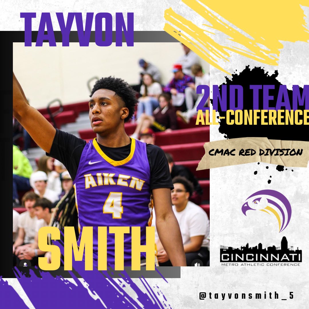 AikenBball's tweet photo. Tayvon Smith a 6'6 beast was a force to be reckoned with all season! He was a double-double threat night in and night out and was an absolute match up nightmare against many opponents!

Tayvon has been named to the All-Conference 2nd Team in the CMAC Red Division!! https://t.co/Y1jkZaxsj3
