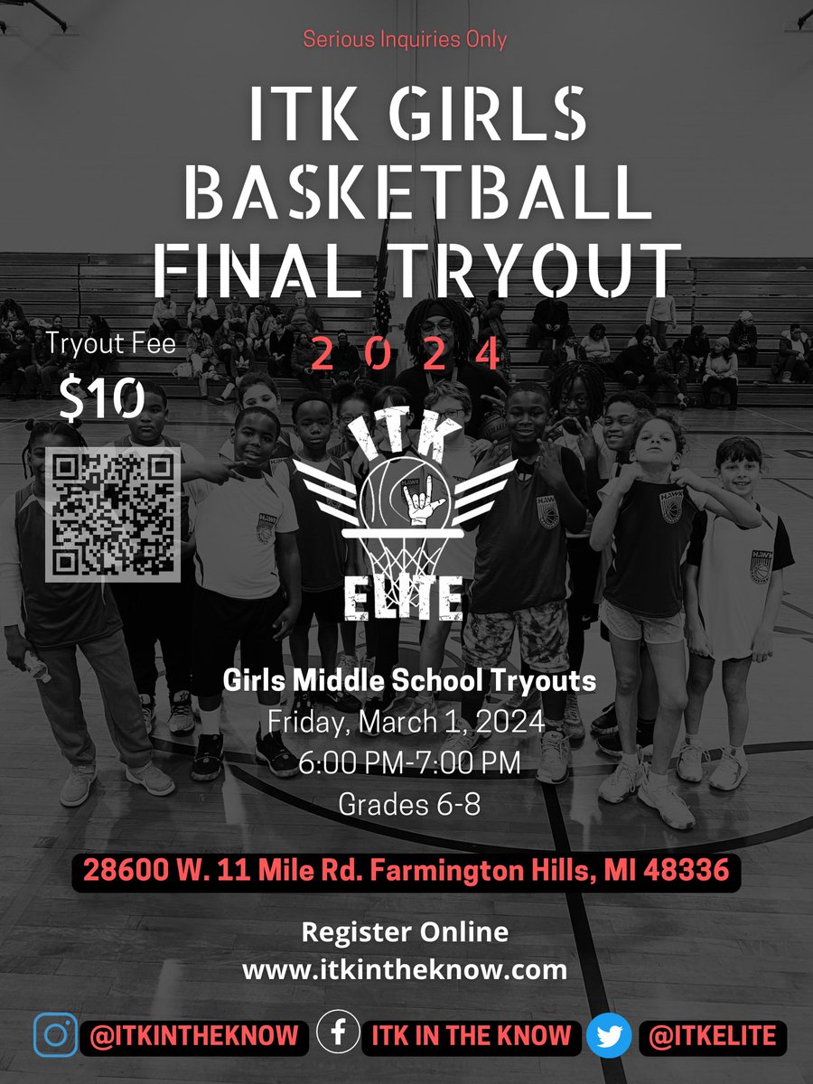 ITKELITE's tweet photo. Don’t miss the final tryout. ✅ 

https://t.co/MfTzNZ5fZo https://t.co/0q6Yd182Dg