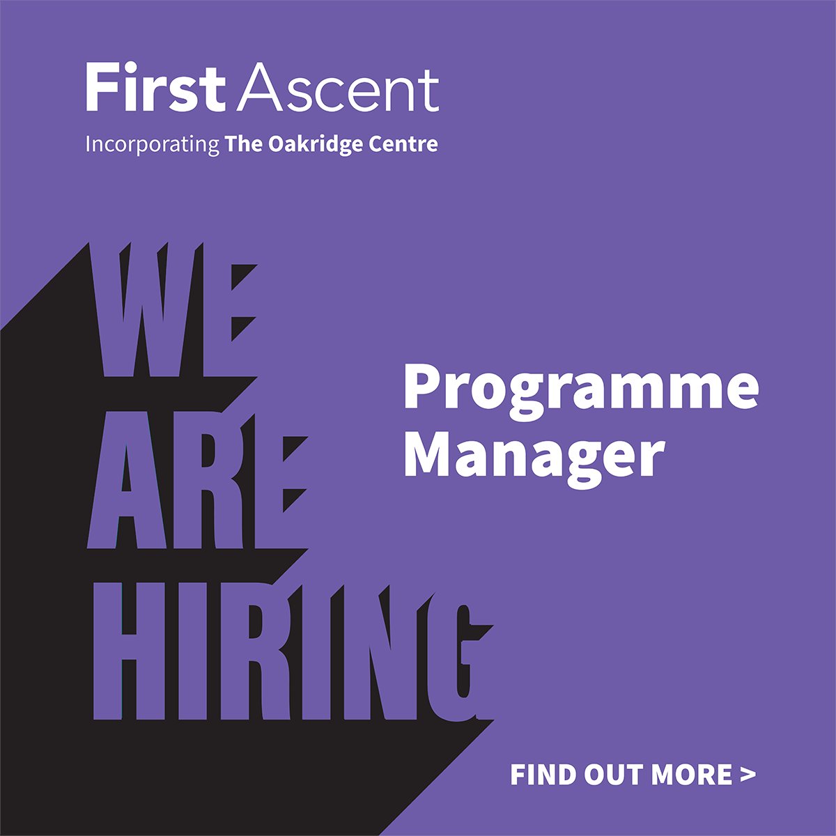 We are recruiting for a Programme Manager!
We are seeking an enthusiastic, organised, and empathetic individual to ensure exceptional service delivery to our clients. If you excel in communication, and love making a difference, find out more > ow.ly/kfje50QGeGk