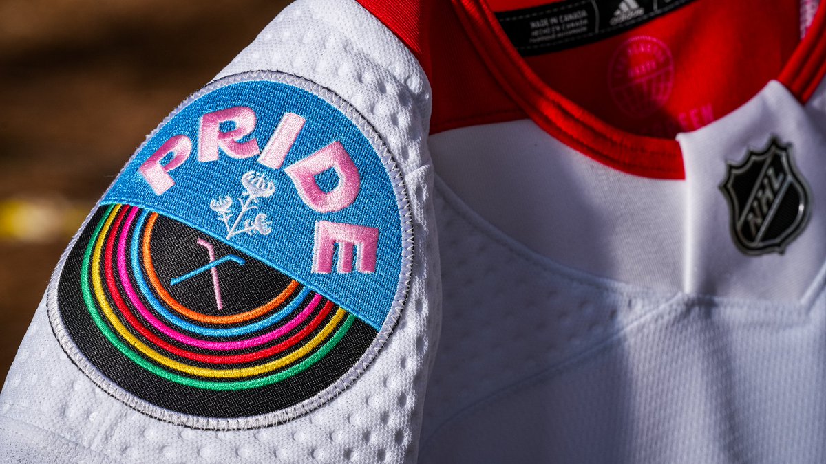 Canes's tweet photo. Inspired by the strength and resilience of nature 🌼

Our Pride specialty jersey, designed by Durham artist Chelsea Amato, is here.

Read » https://t.co/JwqovYjsM9 https://t.co/ltWRQuLHHd