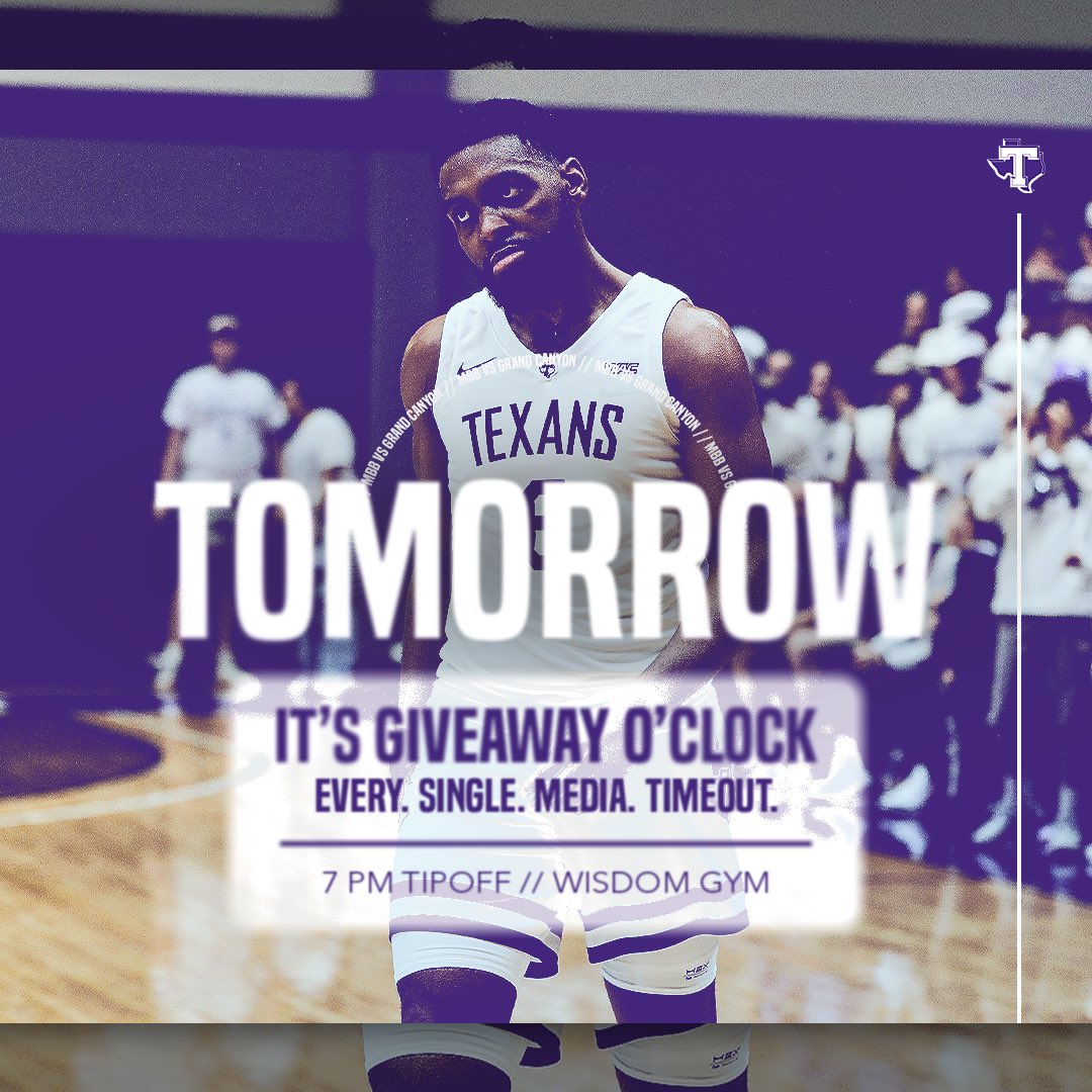TarletonMBB's tweet photo. We need everyone in Wisdom tomorrow night!! Can’t win some free swag and prizes 👀➡️ if you don’t show up!! https://t.co/QCp9DKb4Kw