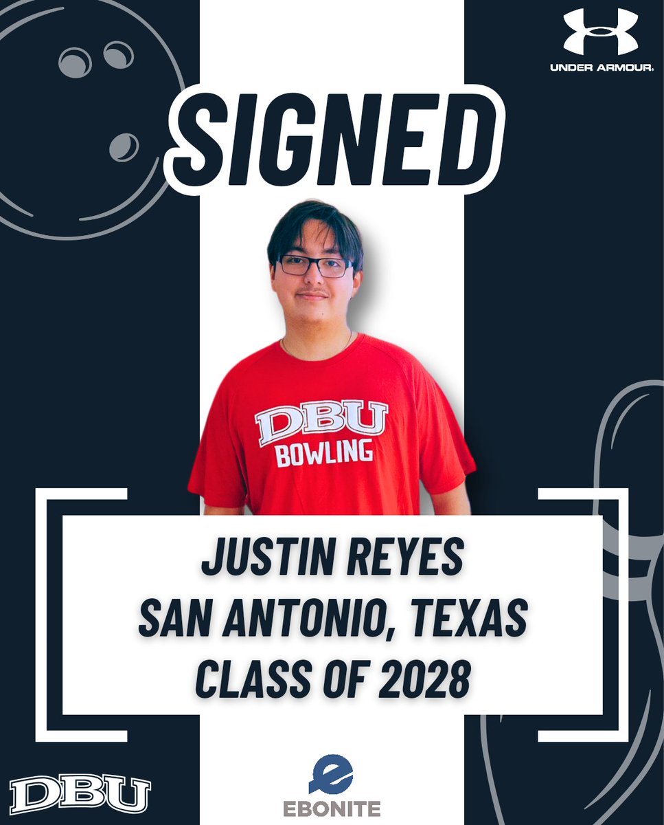 🚨 Signing Alert! 🚨 

Justin Reyes from John Marshall High School in San Antonio, TX, is joining DBU Bowling in the fall!

Justin comes to DBU after making the All District Team for San Antonio Northside High School Bowling. 

#Champions4Christ #AudienceOfOne ✝️