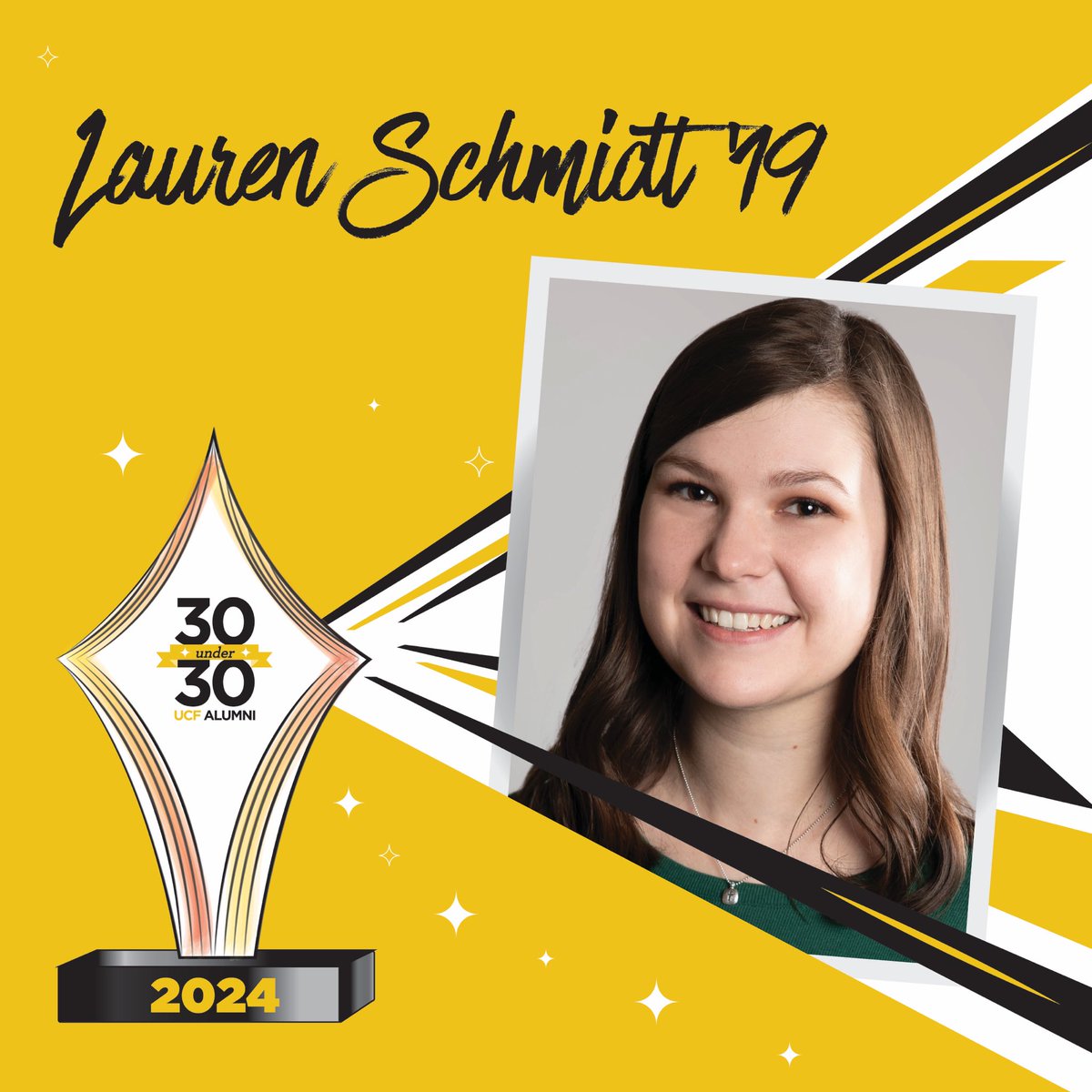 Congrats to environmental engineering alum Lauren Schmidt ‘19 for being named to UCF’s 30 Under 30 list!