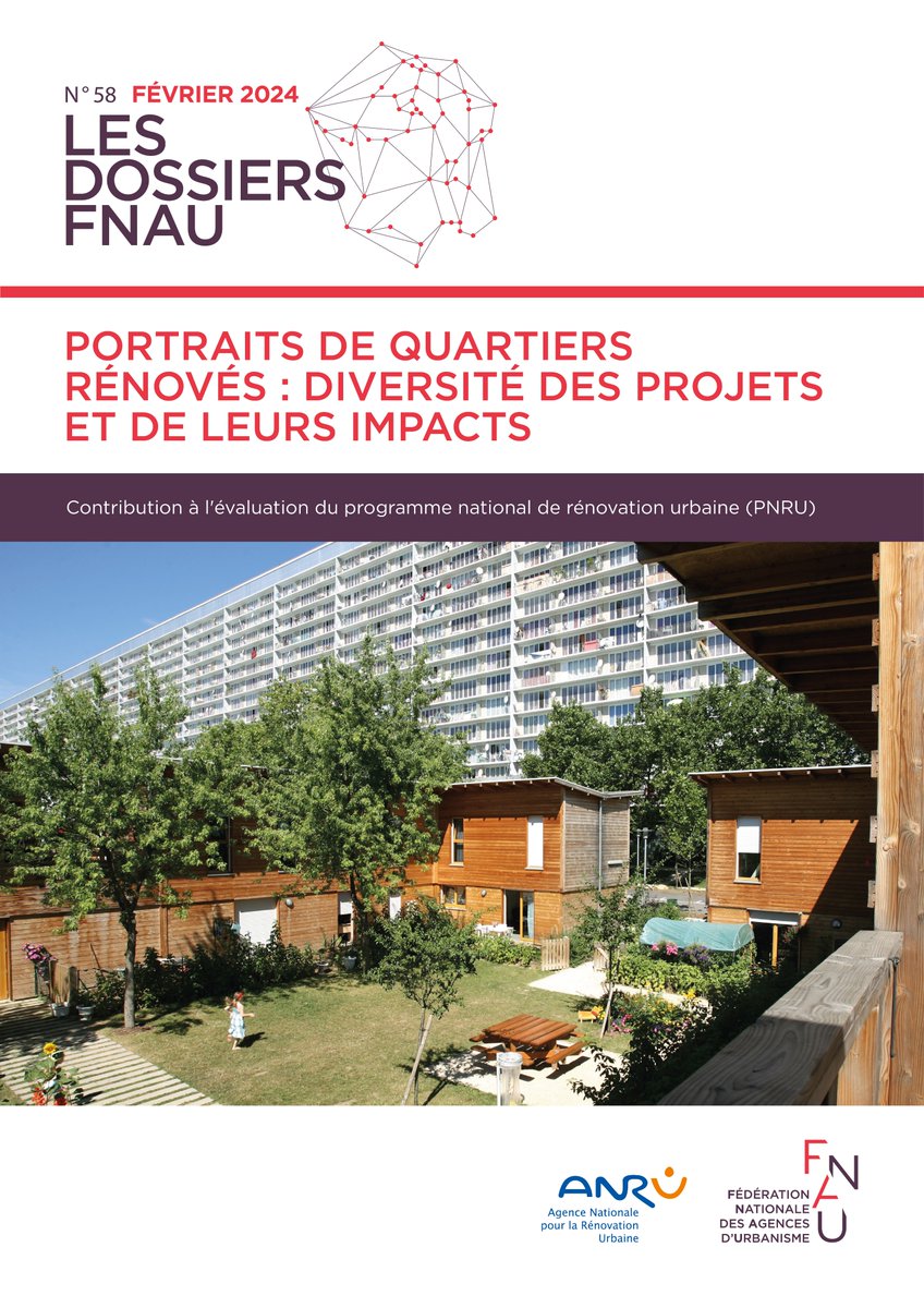 #parution 🏙️🏗️ Portraits de quartiers rénovés
A l'occasion des 20 ans de l'<a href="/AnruOfficiel/">ANRU</a>, cette publication propose de porter un regard - à travers 12 monographies - sur les quartiers ayant bénéficié du #PNRU
> Découvrir la publication : fnau.org/fr/publication…
#renovationurbaine