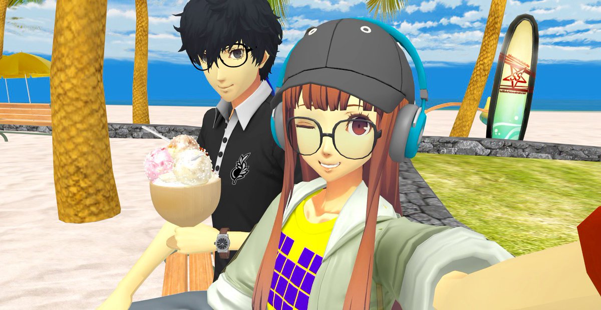 san_atomic's tweet photo. Shutaba week day 4: Vacation

Models:
Joker and Futaba: https://t.co/TYdVSQzPp5…
Stages: https://t.co/8A4if9cV7z
Strikers stuff: https://t.co/amLnFYIyIu

#shutaba #主双 #RenAmamiya #FutabaSakura #P5R #ShutabaWeek2024 https://t.co/pwOTc7TdUu