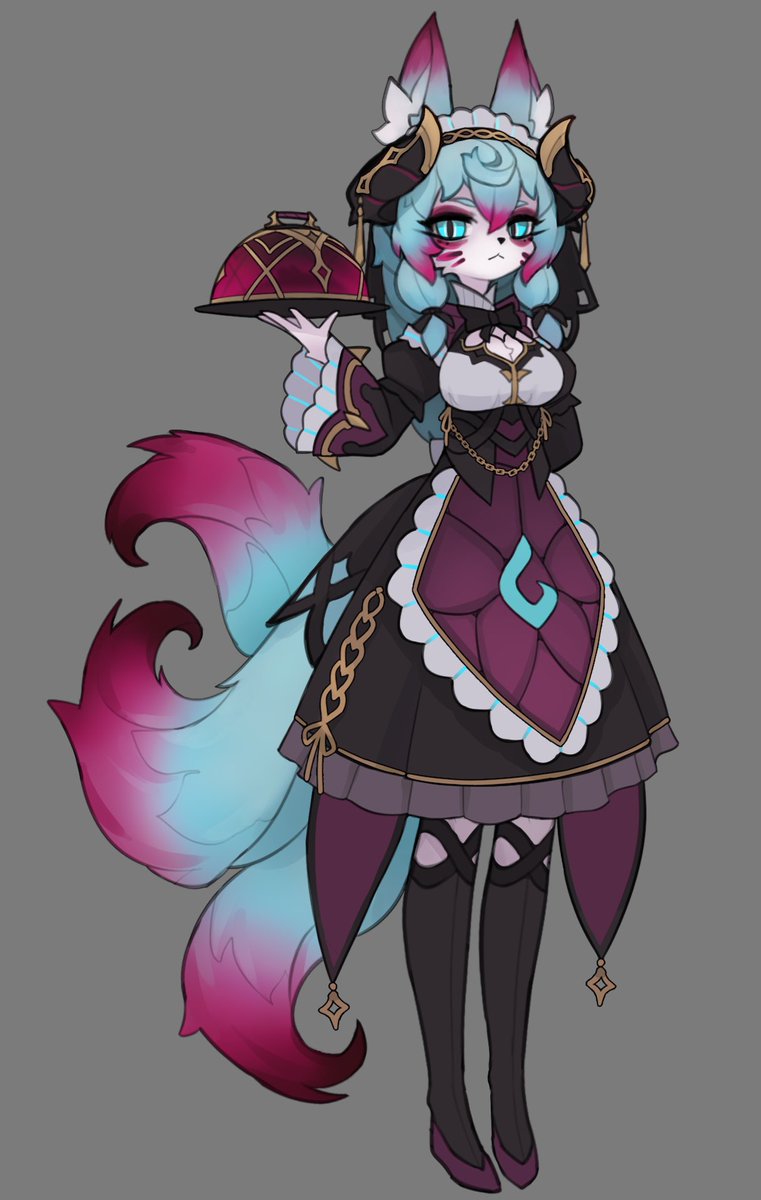 SqueakyArt's tweet image. And here's the 2nd maid