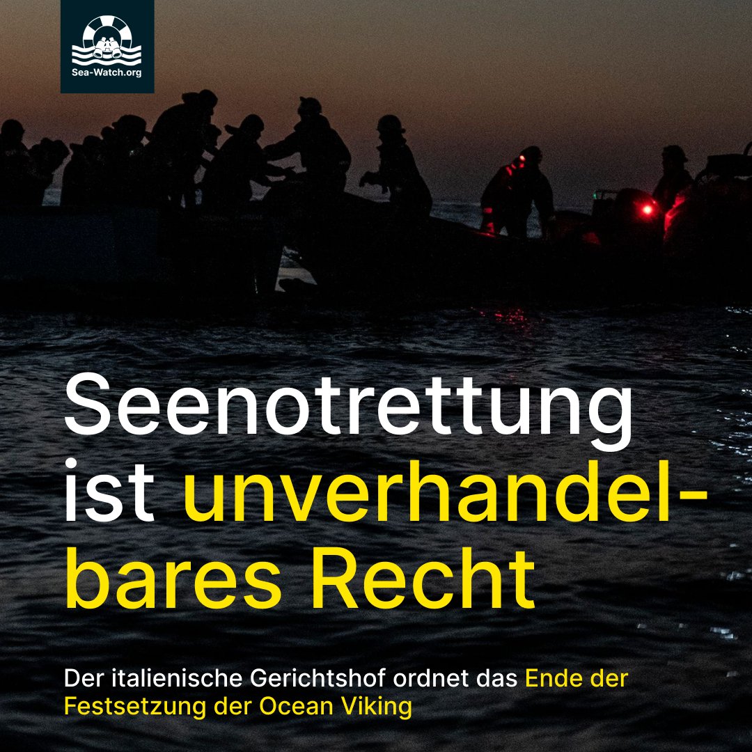 Seenotrettung ist eine Pflicht nach internationalem Recht und in der italienischen Verfassung verankert. Das wurde in Italien richterlich bestätigt. Das Gericht sieht das Piantedosi-Dekret als Hindernis für das Recht der Zivilgesellschaft, Menschenleben auf See zu retten. 
[1/2]