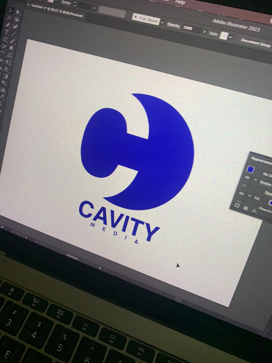 cavitymedia's tweet photo. bener gini gk sih cara buat logo tuh 😅 https://t.co/W3EsZXxdOT