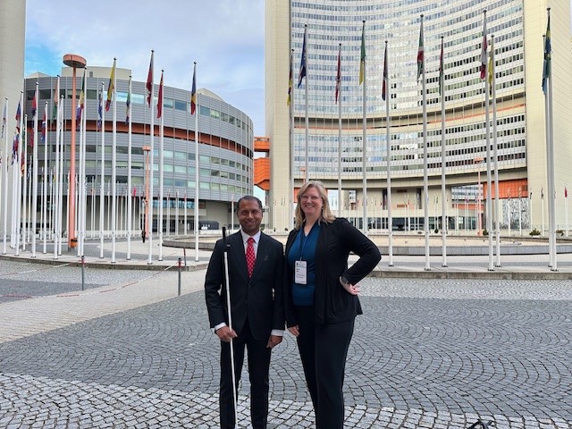 AccessBoard's tweet image. Leaders in #accessibility from across the globe are gathering in Vienna this week for #ZeroCon24. 🌐 Today, Alison Levy, our Director of the Office of Technical &amp;amp; Information Services, participated in a panel on innovative tech solutions enhancing sign language communication!