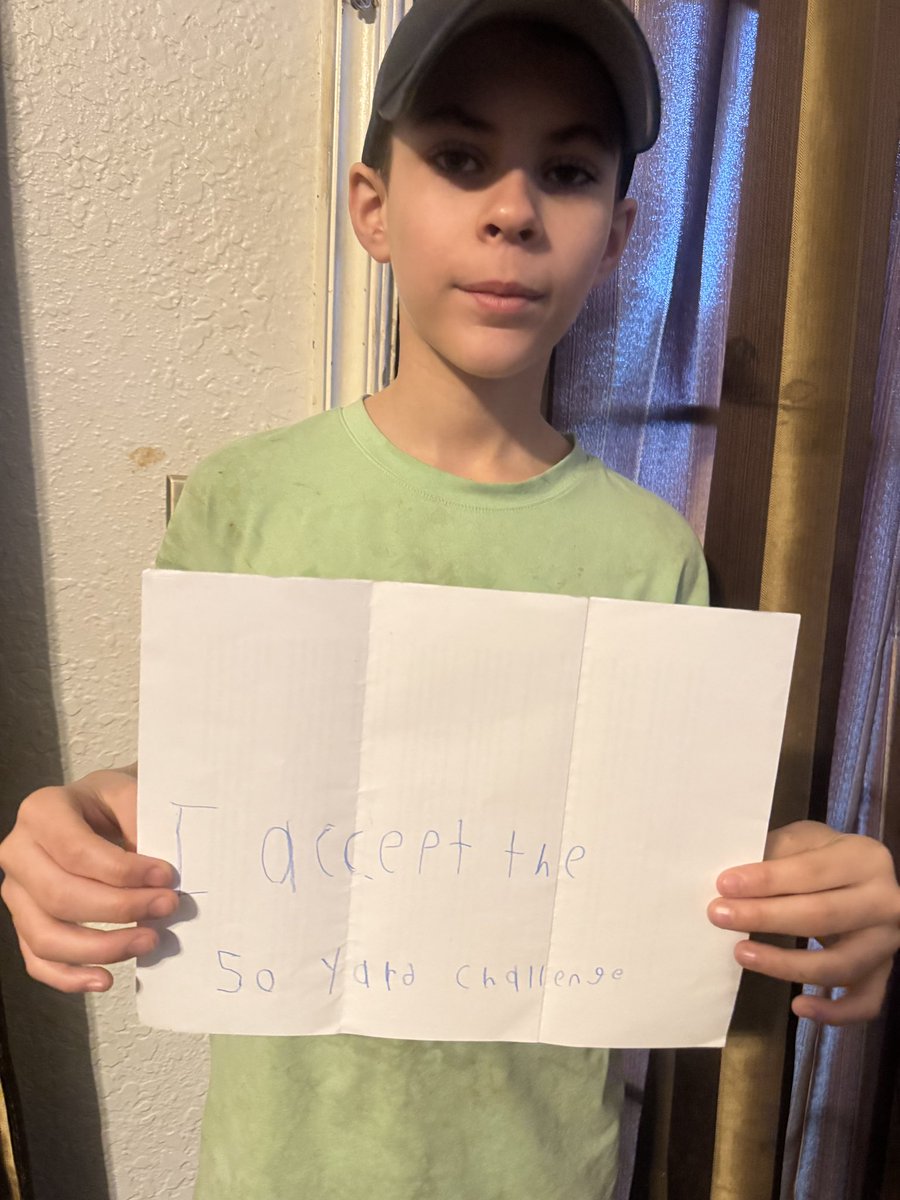 iamrodneysmith's tweet photo. It brings me great joy to share with you the news of a new addition to our family. Please join me in welcoming Ryatt of Norman,OK to our fold! Ryatt  has stepped up & accepted  our 50 yard challenge .By embracing this challenge, he has shown us that he  is committed to making a positive difference in his community.

Will your child be next to accept our 50 yard challenge?