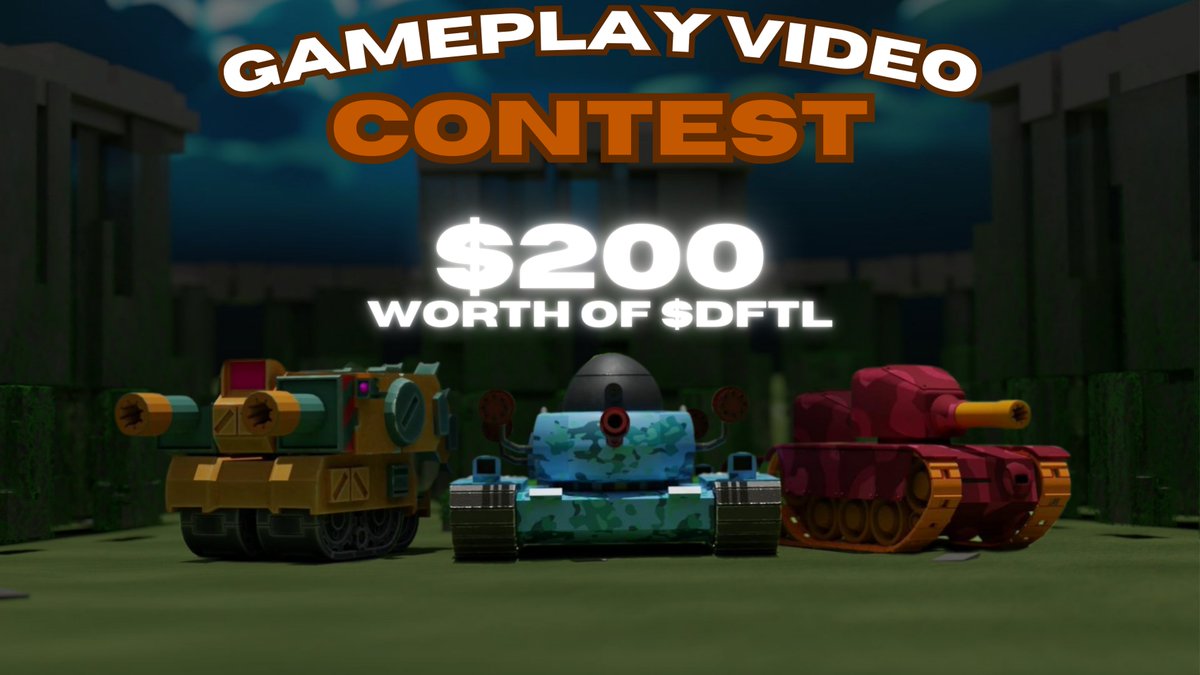 🚨Gameplay contest 🚨

We are thrilled to announce our contest for our players 🪖

❗️Create a gameplay video while you are playing with DeFiTankland and post it on any platform and tag us ❗️

Are you not whitelisted? Submit your wallet in discord: discord.gg/FU7THv7J4Q

Top 3