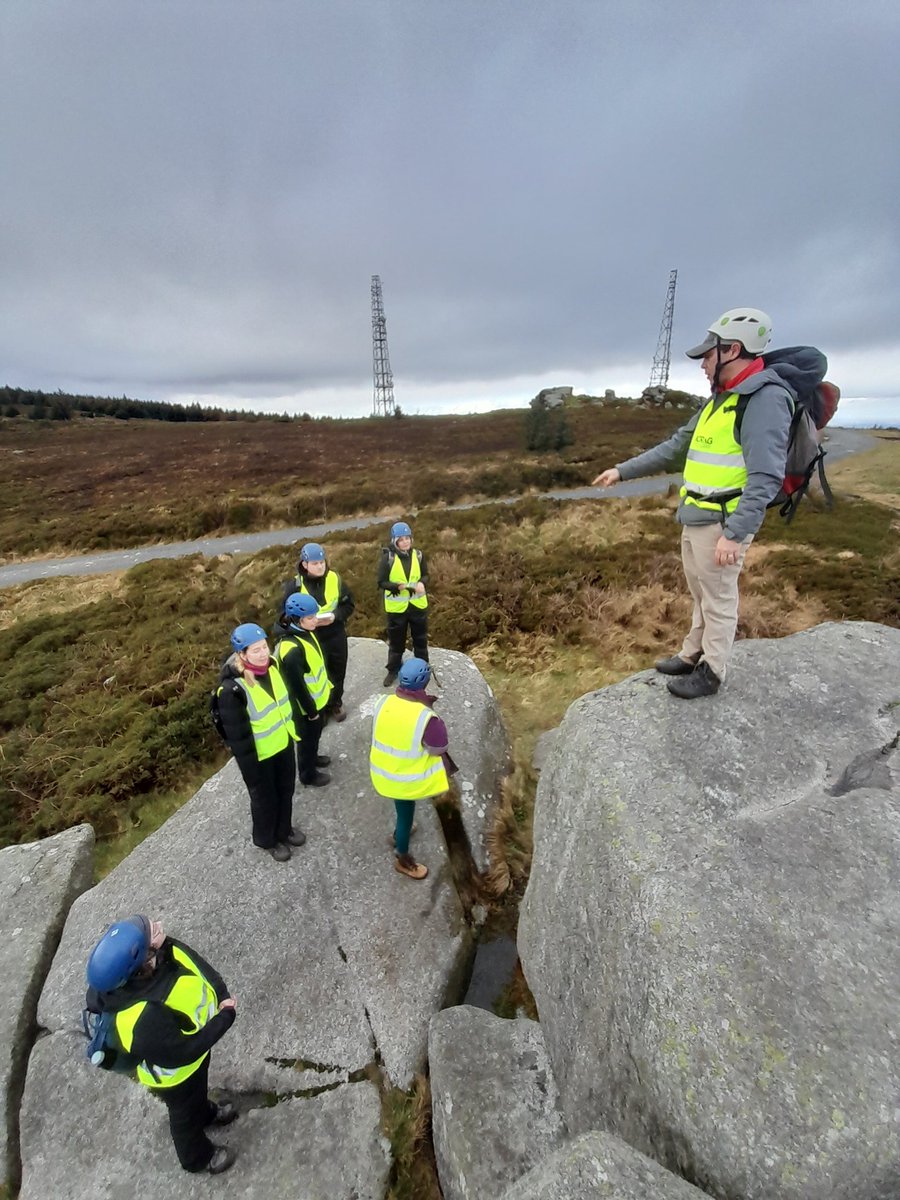 Mark Coughlan (@drmarkyc) on Twitter photo Fabulous day out with the <a href="/UCD_Earth_Sci/">UCD Earth Sciences</a> #Quaternary geology students examining contrasting glacial landscapes up the Dublin Mountains ⛰️
Not quite sure what <a href="/arctic_glacial_/">Sam Kelley</a> was demonstrating atop a tor, isostatic rebound? 🤷🏼 Fabulous day out with the <a href="/UCD_Earth_Sci/">UCD Earth Sciences</a> #Quaternary geology students examining contrasting glacial landscapes up the Dublin Mountains ⛰️
Not quite sure what <a href="/arctic_glacial_/">Sam Kelley</a> was demonstrating atop a tor, isostatic rebound? 🤷🏼