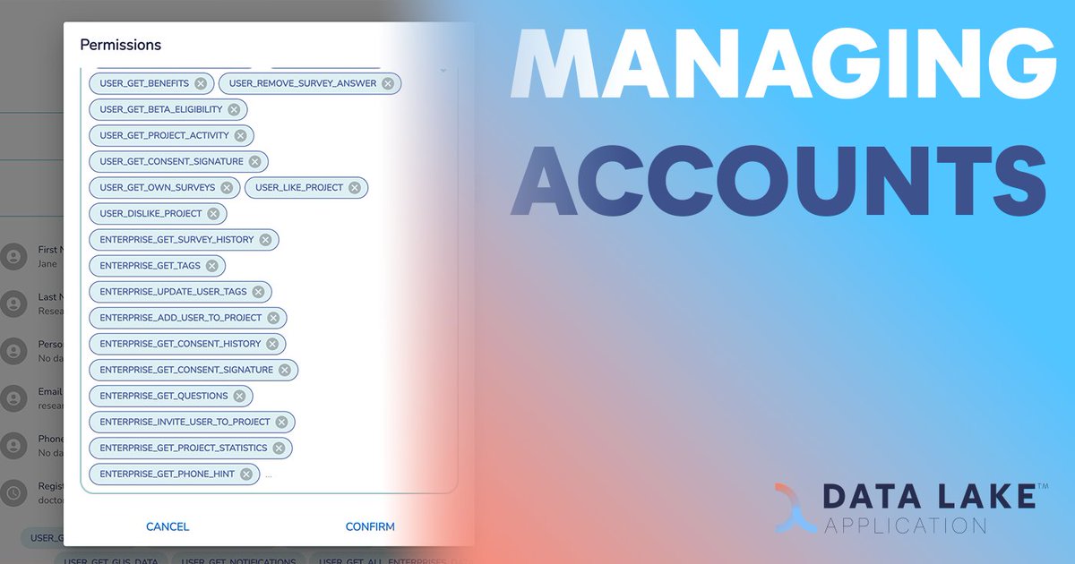 DataLakeToken's tweet photo. 🤝 Data Lake App Feature Highlight: “Managing Accounts“.

The Data Lake App offers researchers the possibility to create and manage their network of invited collaborators to collect the data needed to start their study!

Experience research made simpler with the Data Lake App!