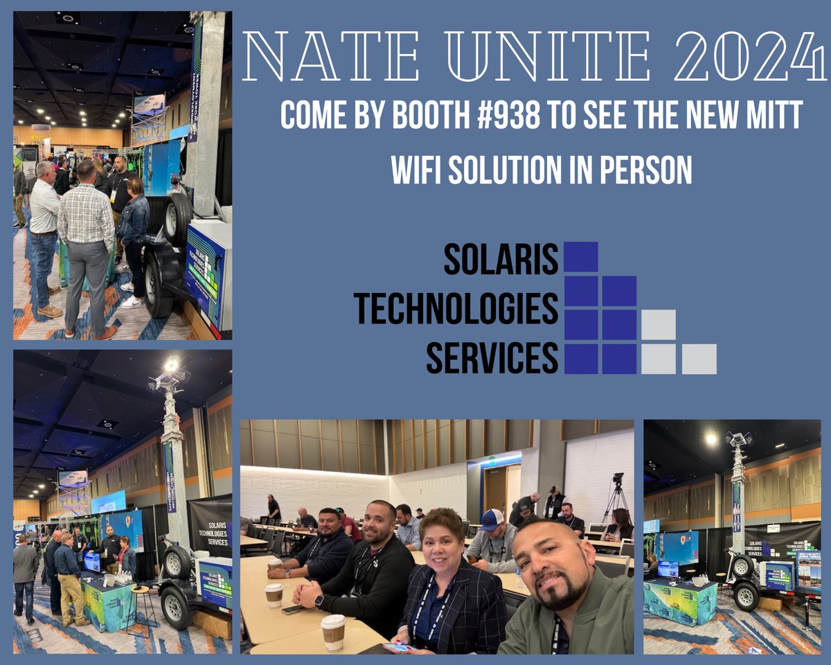 SolarisTechnolo's tweet photo. Have you stopped by our booth the see the MITT Solution? Our team will be giving away a 4-pack of Apple AirTags today, make sure to drop your card into our bowl.
#NateUnite24 #NateUnite #mobiletowers #MITTSolution #Giveaway https://t.co/dUutjNazyI