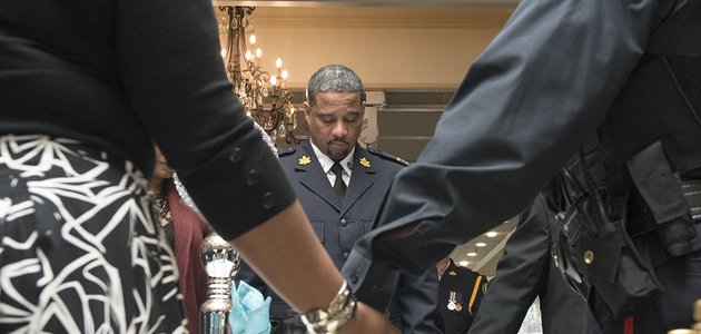 Pastor Wendell Gibbs realized many years ago that the faith community could be a vital link between police and the public they are sworn to serve, he continues that work today as a TPS Chaplain and faith community leader #BHM Read more: tps.ca/media-centre/s…