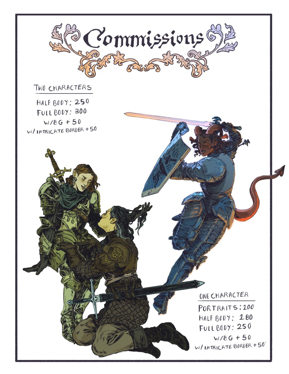C0mmissions are open!
Please DM me here or email me at smayerillustration@gmail.com for further information.