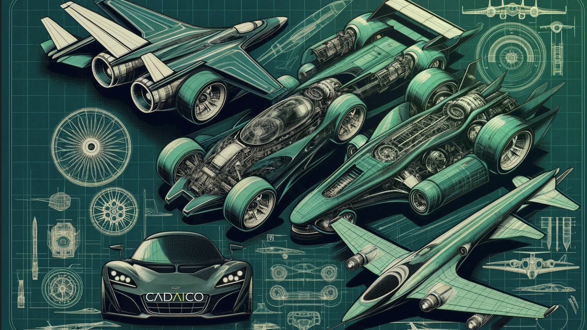 Cadaico's tweet photo. Diving into the future of design with #CADAI Model. This advanced #AI model can be optimized for automotive &amp; aerospace industries to analyze and optimize #vehicle and #aircraft designs, focusing on #aerodynamics, weight distribution, and fuel efficiency. Not bad, right? https://t.co/yP8voVC99h