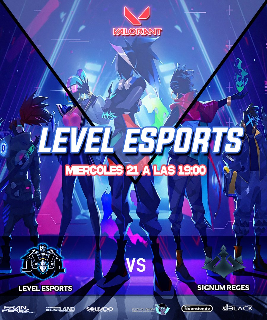 Level eSports (@_levelesports_) on Twitter photo ARRANCAMOS FASE PLAYOFFS @clutchseries División 1
<a href="/TormentaVALes/">Circuito Tormenta | VALORANT</a>
🆚️ @Signum_Reges
⏰19:00
📺m.twitch.tv/level_sports/h… ARRANCAMOS FASE PLAYOFFS @clutchseries División 1
<a href="/TormentaVALes/">Circuito Tormenta | VALORANT</a>
🆚️ @Signum_Reges
⏰19:00
📺m.twitch.tv/level_sports/h…