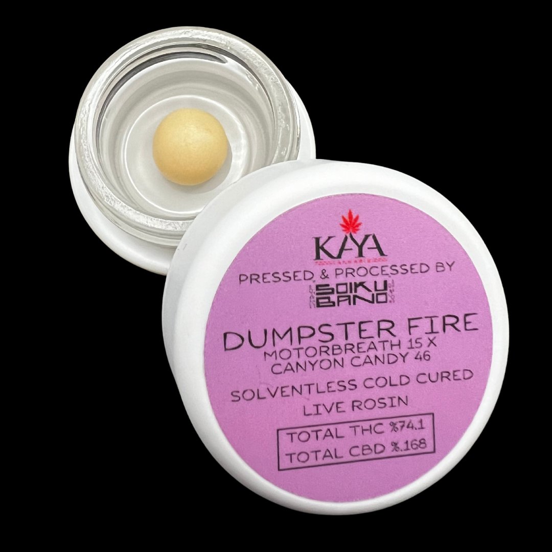 Kayacannabisco's tweet photo. Calling all hash heads🚨Terps going crazy on this Kaya powered Dumpster Fire, washed by Soiku Bano.

Available at all Kaya locations. https://t.co/5C6PrFUuPY
