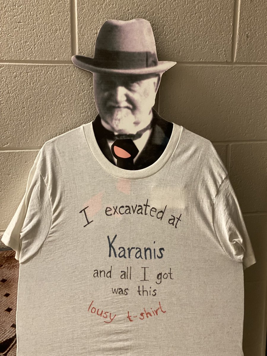 Working down in the bowels of the Kelsey Museum archives today, and Francis himself is here to inspire.