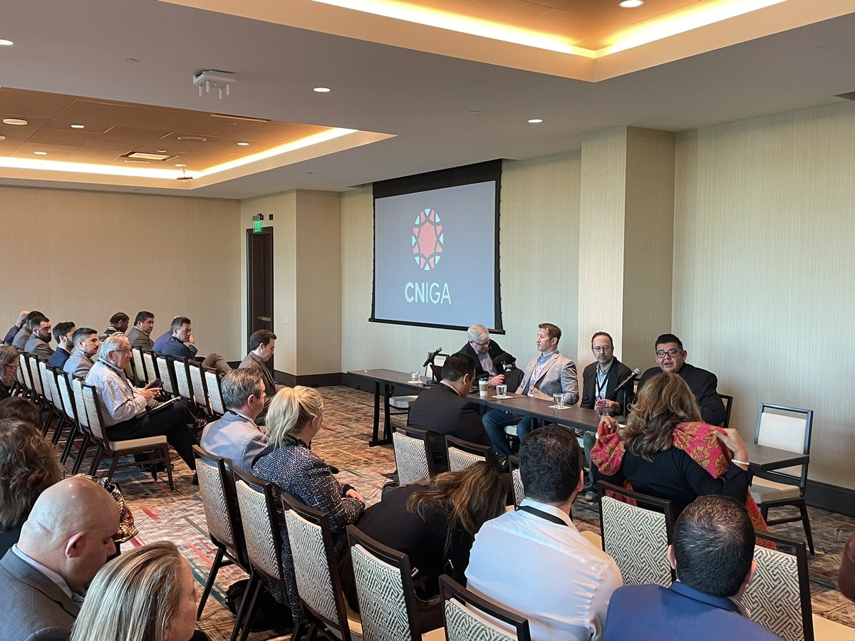 djkustelski's tweet photo. 1st session at @_cniga_ on the future of Sportsbetting in California. Honest &amp; brave panel with @FanDuel President as he discusses the need to reflect on relationships and move forward with grace. “I’m happy to be the butt of some friendly jokes” https://t.co/zxSrD566xV