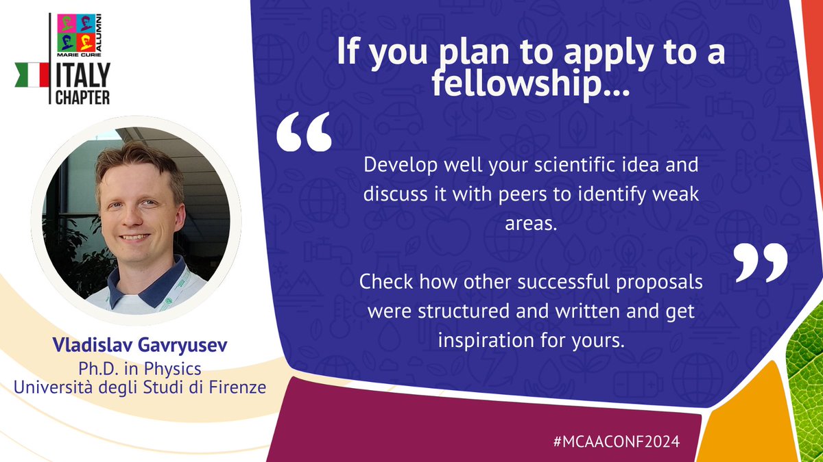 MCAA Italy Chapter (@mcaa_italy) on Twitter photo This time, <a href="/VGavryusev/">Vladislav Gavryusev</a> shares his exciting research on microscopic tools for medical diagnosis. For those interested in applying for the MSCA programs, check out his tips for idea generation and writing a winning proposal! This time, <a href="/VGavryusev/">Vladislav Gavryusev</a> shares his exciting research on microscopic tools for medical diagnosis. For those interested in applying for the MSCA programs, check out his tips for idea generation and writing a winning proposal!