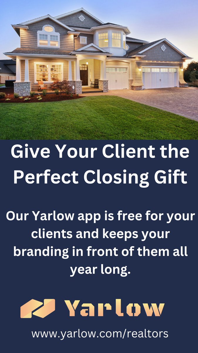 We have the perfect closing gift for your clients. 

#realtors #realty #closinggift #closing #app #apps #home #house #fyp