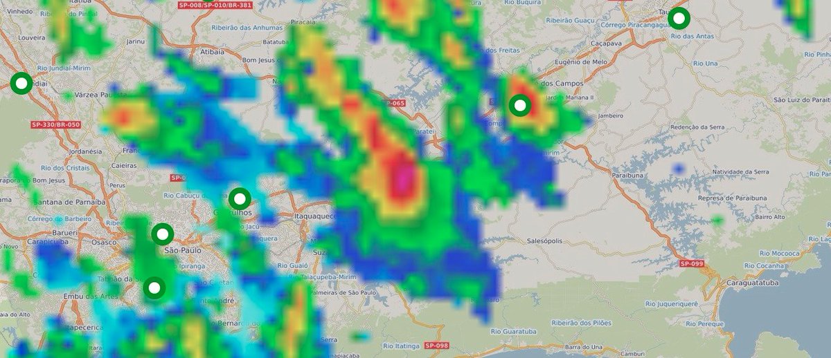 climatempo's tweet photo. Alerta meteorológico! 🌩️ Uma célula carregada de potencial para granizo  está se deslocando pelo leste da RMSP. 

 #ClimaSP #Granizo #Prevenção" https://t.co/RsTUZ1Jfnm