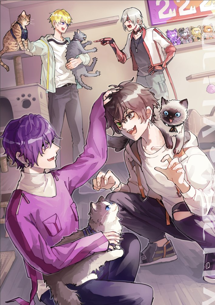 miaowpudding19's tweet photo. NyaNyaNya🧡❤️💜💛

#Noctyx #AlbanKnoxArt #Briskart #VioletAtelier #Artchivist 

+++
預計5月only會出的塗鴉本一角，希望畫得完🥹 https://t.co/xbykWdyJaU