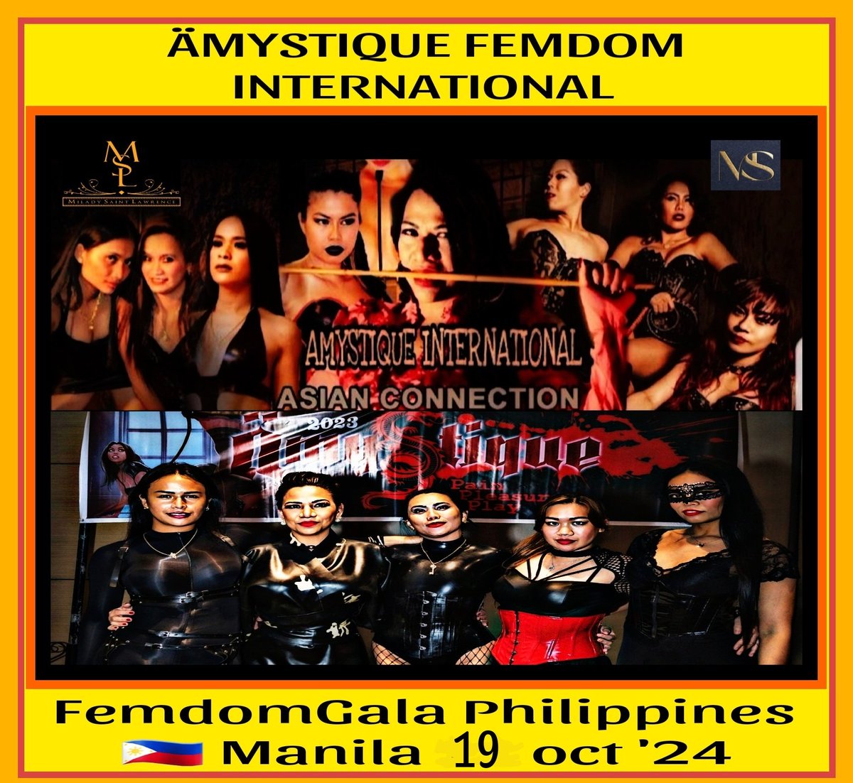 The most awaited Femdom event in Asia ~ Philippines 🇵🇭 is now finalized 19 October 2024
FemdomGala 
Spend your vacation with style

 *18 October HighTea
* 19 October FemdomGala 
*20 October Bdsm X private party in the Yacht ( only chosen few) Are you ready??!