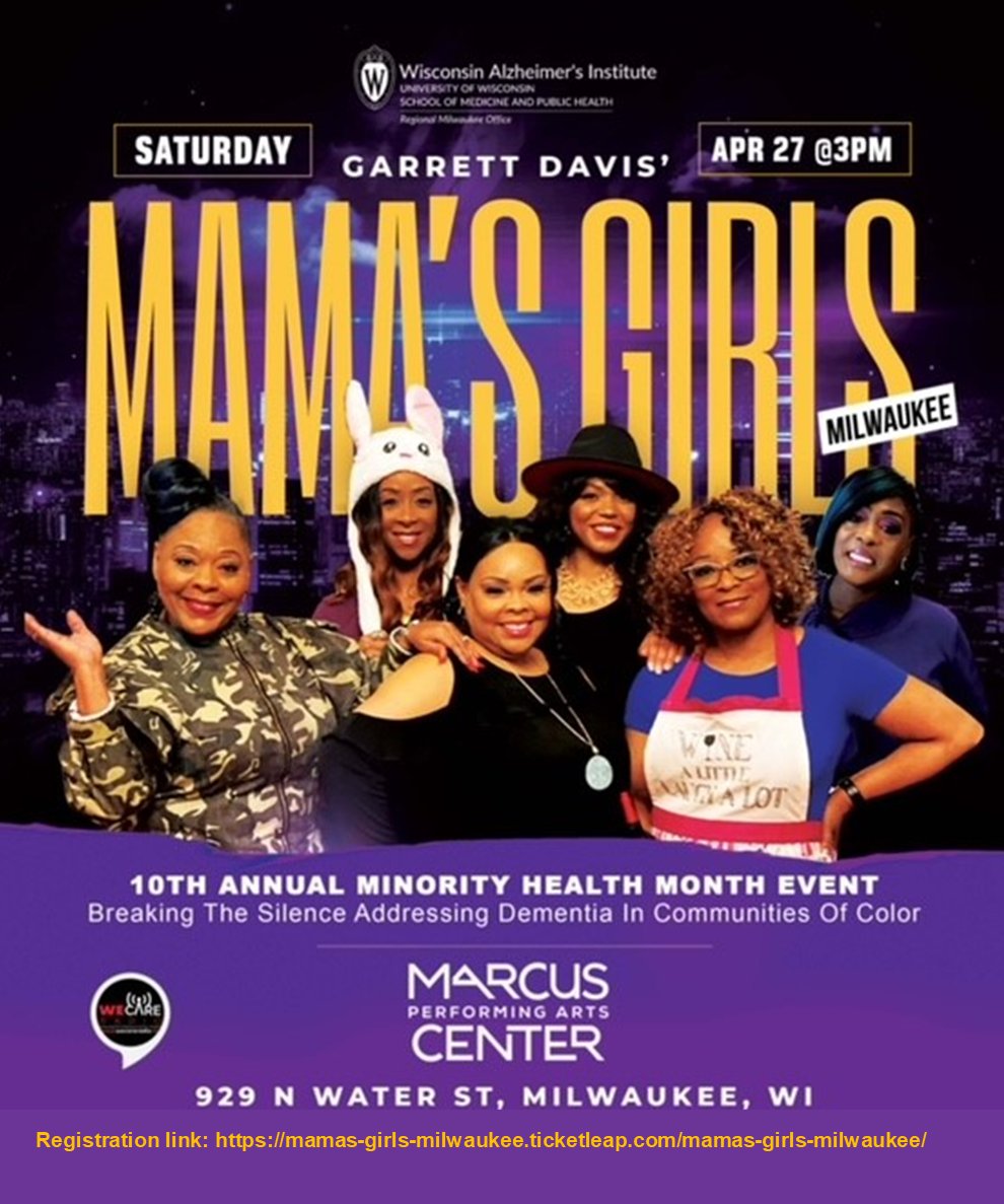 We are thrilled to announce that our Regional MKE Office is hosting their 10th Annual MHM Event on April 27. They're bringing 'Mama's Girls' a play by Garrett Davis that addresses the struggles & hardships of caregiving. If you're in MKE-please join us! mamas-girls-milwaukee.ticketleap.com/mamas-girls-mi…