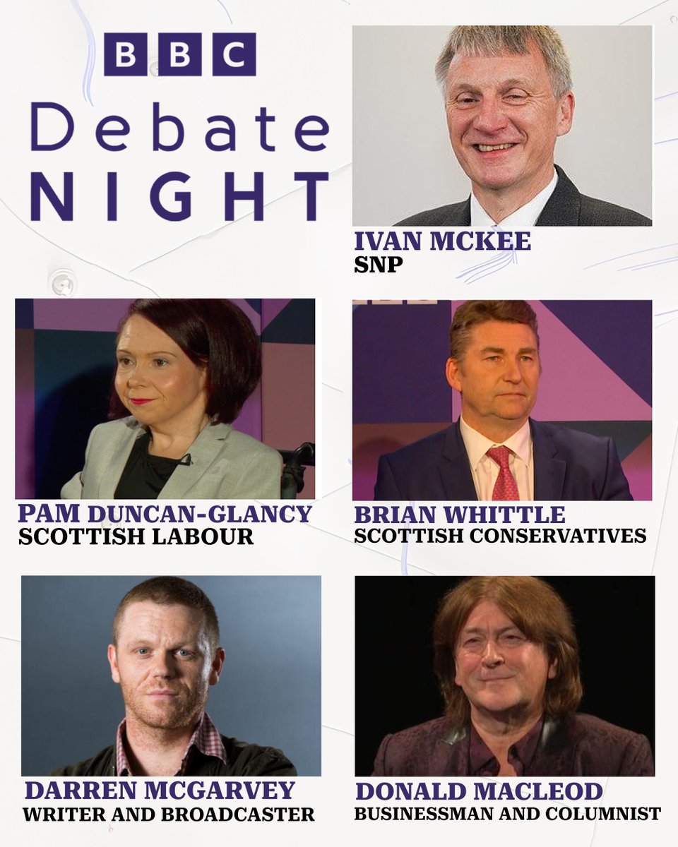 On Debate Night tonight, Stephen will be joined by @Ivan_McKee, @GlasgowPam, @BrianWhittle, @lokiscottishrap and @DonaldCMacleod Join us and an audience from Glasgow on @BBCScotland at 10.30pm #bbcdn