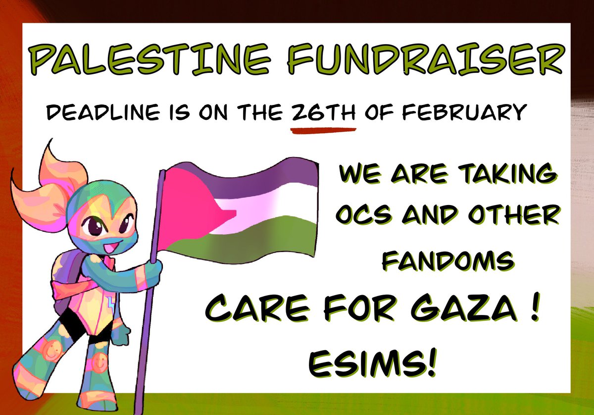 🍉#TMNT4P BRINGS YOU A GLOBAL STRIKE POP-UP🍉 Alongside 100+ volunteers, we are supporting E-SIMS & CFG this week! If you donate & fill out the form BELOW you will be able to request a drawing or writing!! (not just TMNT) #FreePalestine ￼DONATION, RULES, LINKS BELOW‼️