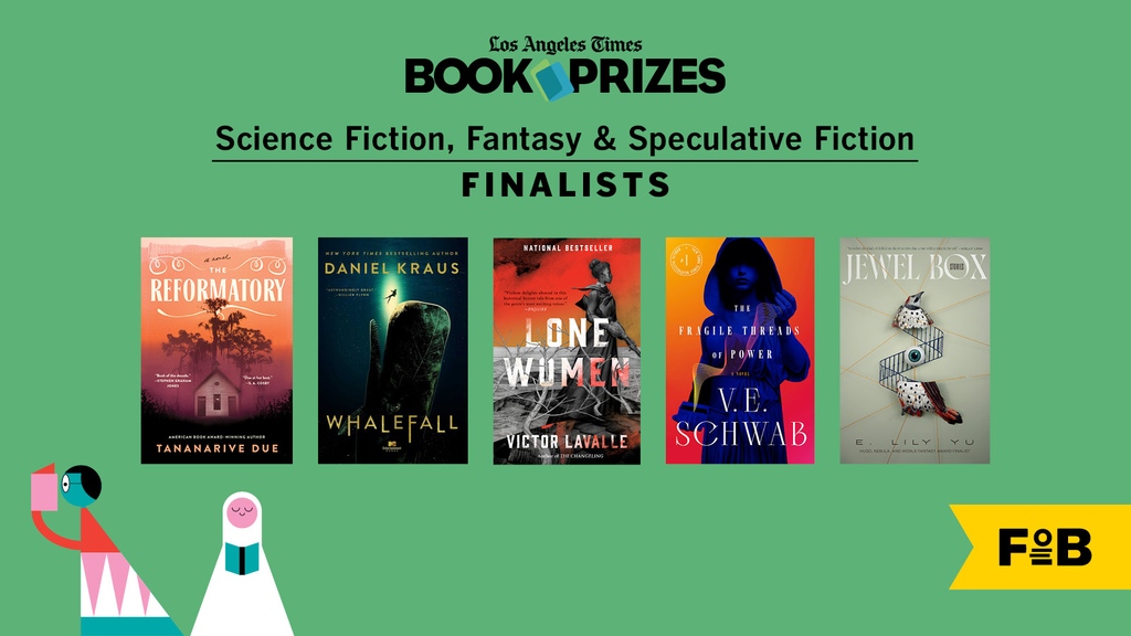 Congratulations to this year’s Science Fiction, Fantasy & Speculative Fiction finalists! ⚡️ Tananarive Due (@TananariveDue), Daniel Kraus (@DanielDKraus), Victor LaValle (@victorlavalle), V. E. Schwab (@veschwab) & E. Lily Yu