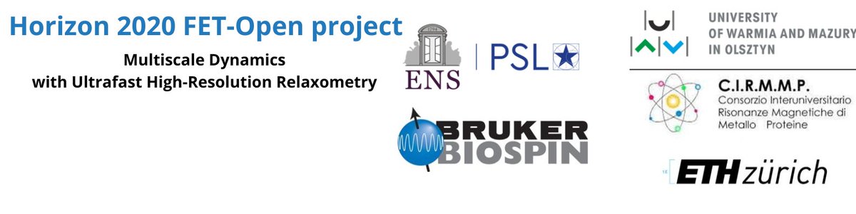 HMultidyn's tweet photo. Want to know more about the partners of @HMultidyn project?
Stay tuned!
@ENS_ULM @ETH_en @cerm_cirmmp @bruker @uwm_olsztyn
#NMR #NMRrelaxation #shuttleNMR #NMRsample #multiscaledynamics https://t.co/cwKeGzL1XL