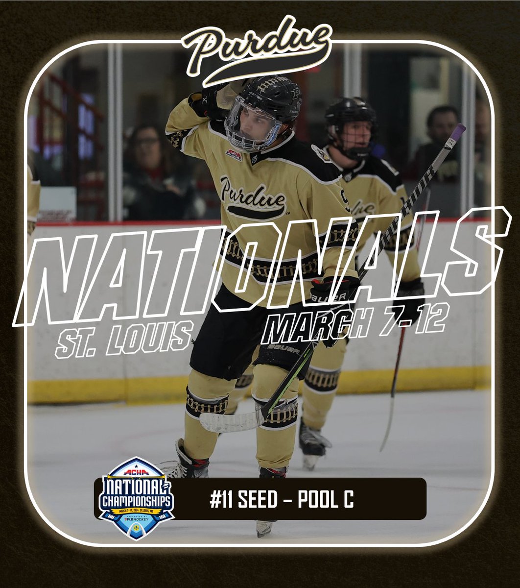 purduehockey's tweet image. Boiler Hockey is headed to our second nationals appearance in team history!!

Our Pool:
Grand Valley State
Florida Gulf Coast
Missouri State

#stayoffthetracks