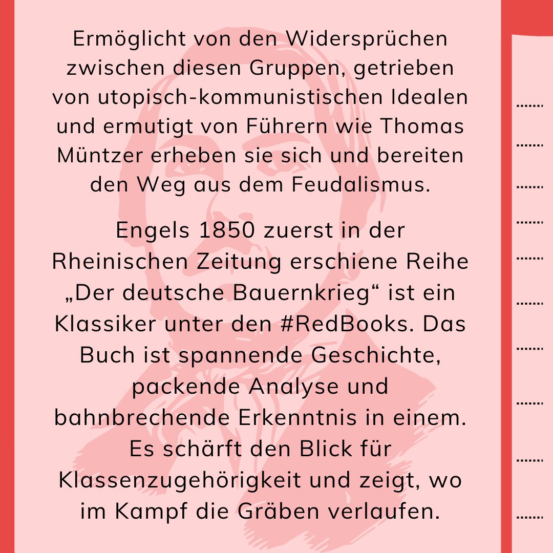 _IFDDR's tweet photo. Friedrich Engels' series "The German Peasants' War", first published 1850 in the Rheinische Zeitung, is a classic among #RedBooks. It's exciting history, gripping analysis and groundbreaking insight all in one and sharpens our view of class affiliation. #RedBooksDay2024 https://t.co/TodEXDmr4G
