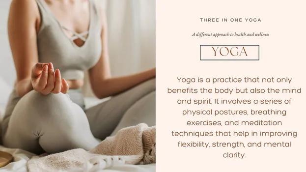 Studies show that movement in conjunction with mindfulness is effectively helps the mind &amp; body to re-integrated &amp; allow healing of trauma &amp; PTSD symptoms. Meditation practices increase self-regulation to minimize triggers. Visit ThreeInOneYoga.com for more information.