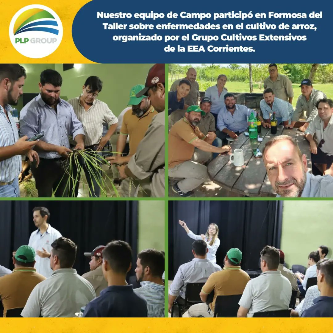 🌾 Participamos junto a nuestro equipo de trabajo del campo en un taller sobre Enfermedades en el Cultivo de Arroz, organizado por INTA EEA Corrientes.

📌 La capacitación se realizó en Villa Escolar, Formosa.

¡Muchas gracias por la convocatoria!