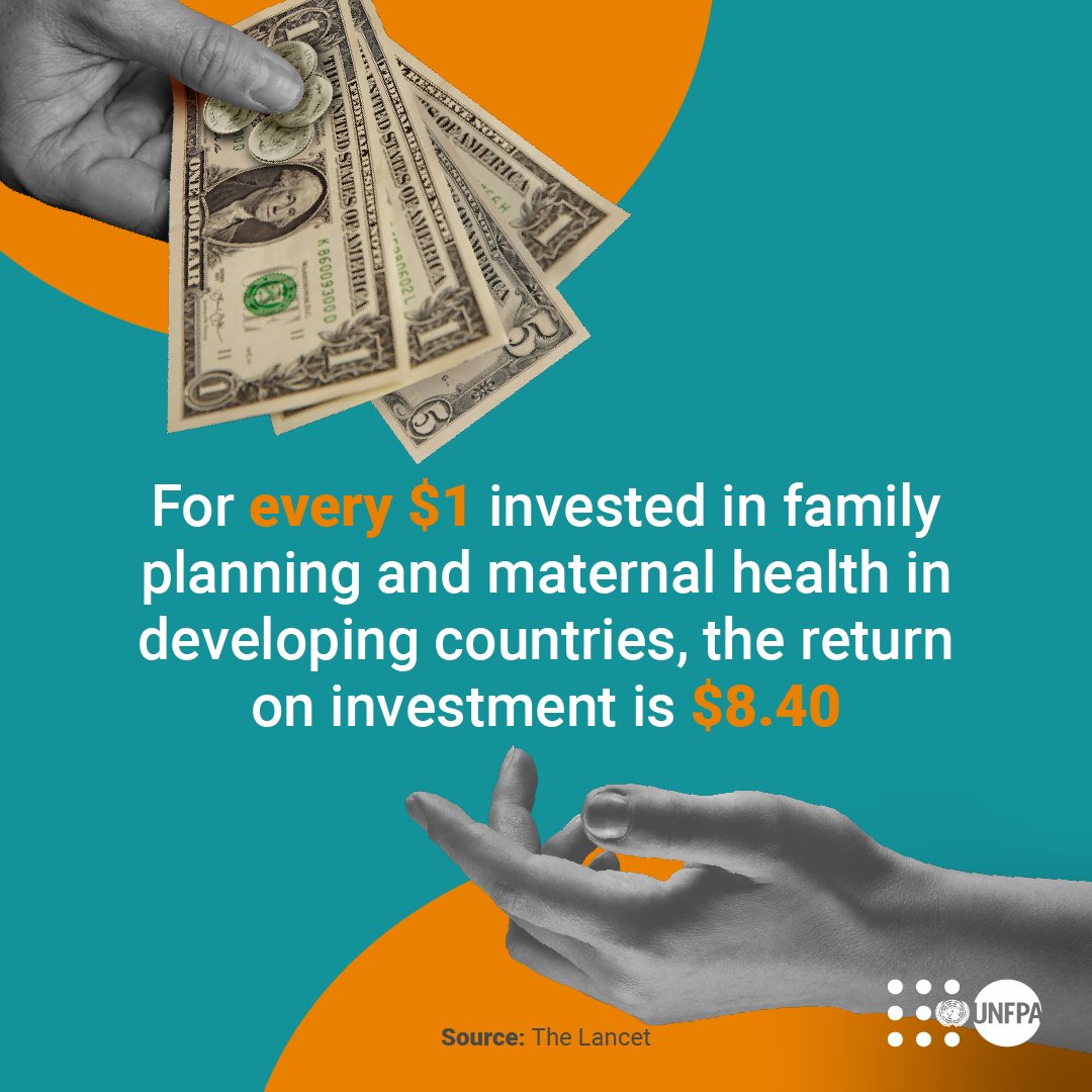 For every $1 invested in family planning and maternal health in developing countries, the return on investment is nearly $9. Investing in #SRHR is not only the right thing to do for women and girls – it makes sound economic sense. #HealthForAll
