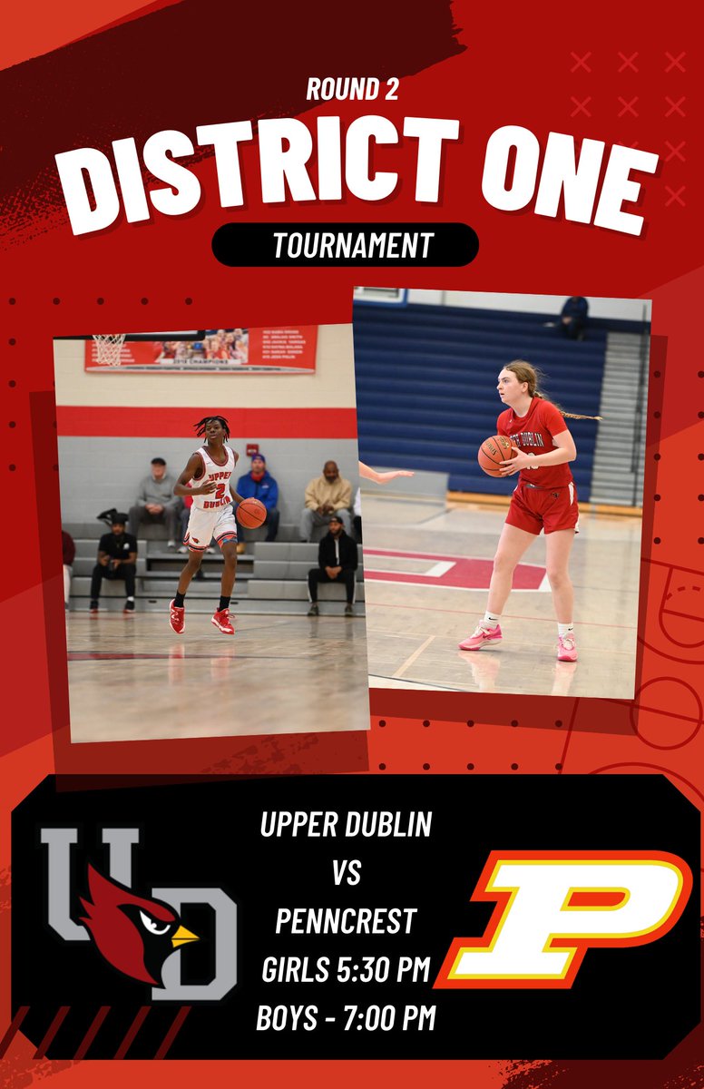 HUGE doubleheader tonight at the Nest as both the Girls and Boys teams take on Penncrest in the District playoffs!!

Girls - 5:30 pm
Boys - 7:00 pm

Go Cards!!