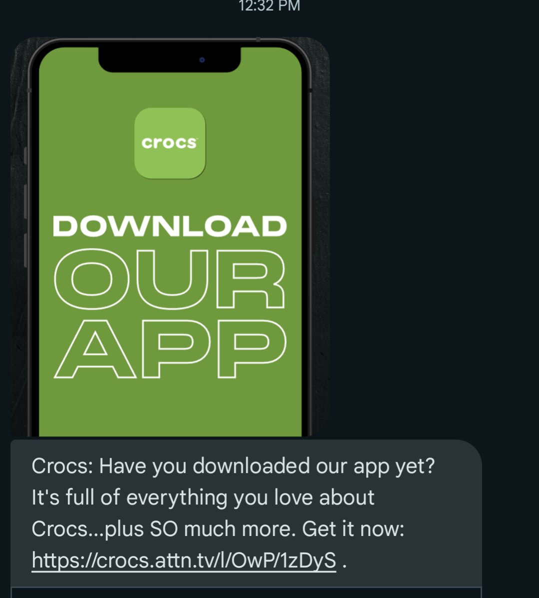 There is a Crocs app? I have so many questions...