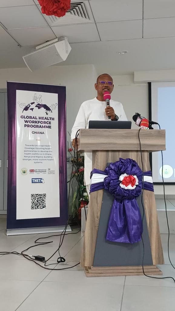 📷 ⬇️ from the GHWP launch in Ghana today! 

A huge thank you to <a href="/mohgovgh/">Ministry of Health, Ghana</a> <a href="/UKinGhana/">UK in Ghana 🇬🇧🇬🇭</a> &amp; <a href="/WHOGhana/">WHO Ghana</a> for lending your support to the #HealthPartnerships delivering vital health workforce interventions through the <a href="/DHSCgovuk/">Department of Health and Social Care</a> funded #GHWP, building a stronger health system in Ghana 🌍