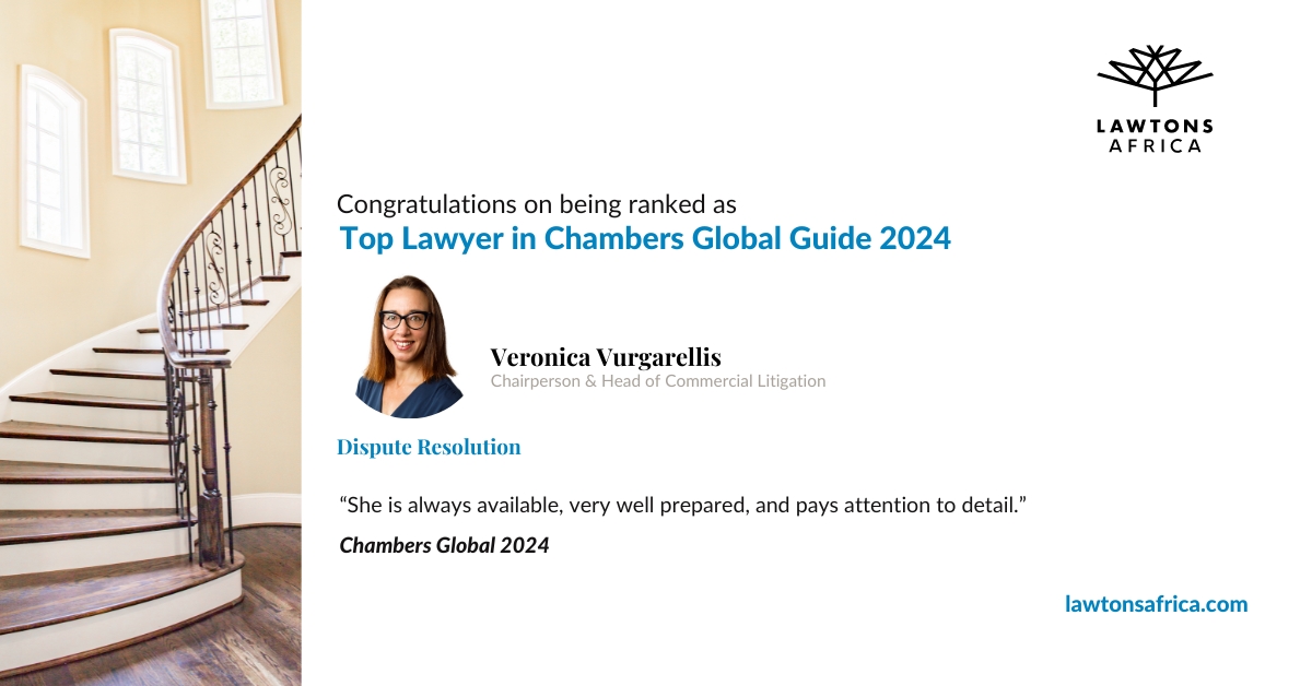 #AWARDS

We are proud to announce Veronica Vurgarellis who has been ranked as a top lawyer in #ChambersGlobal2024 for Dispute resolution.

The Chambers Global Guide ranks lawyers and law firms in over 200 jurisdictions across the world with less than 4% of firms and...