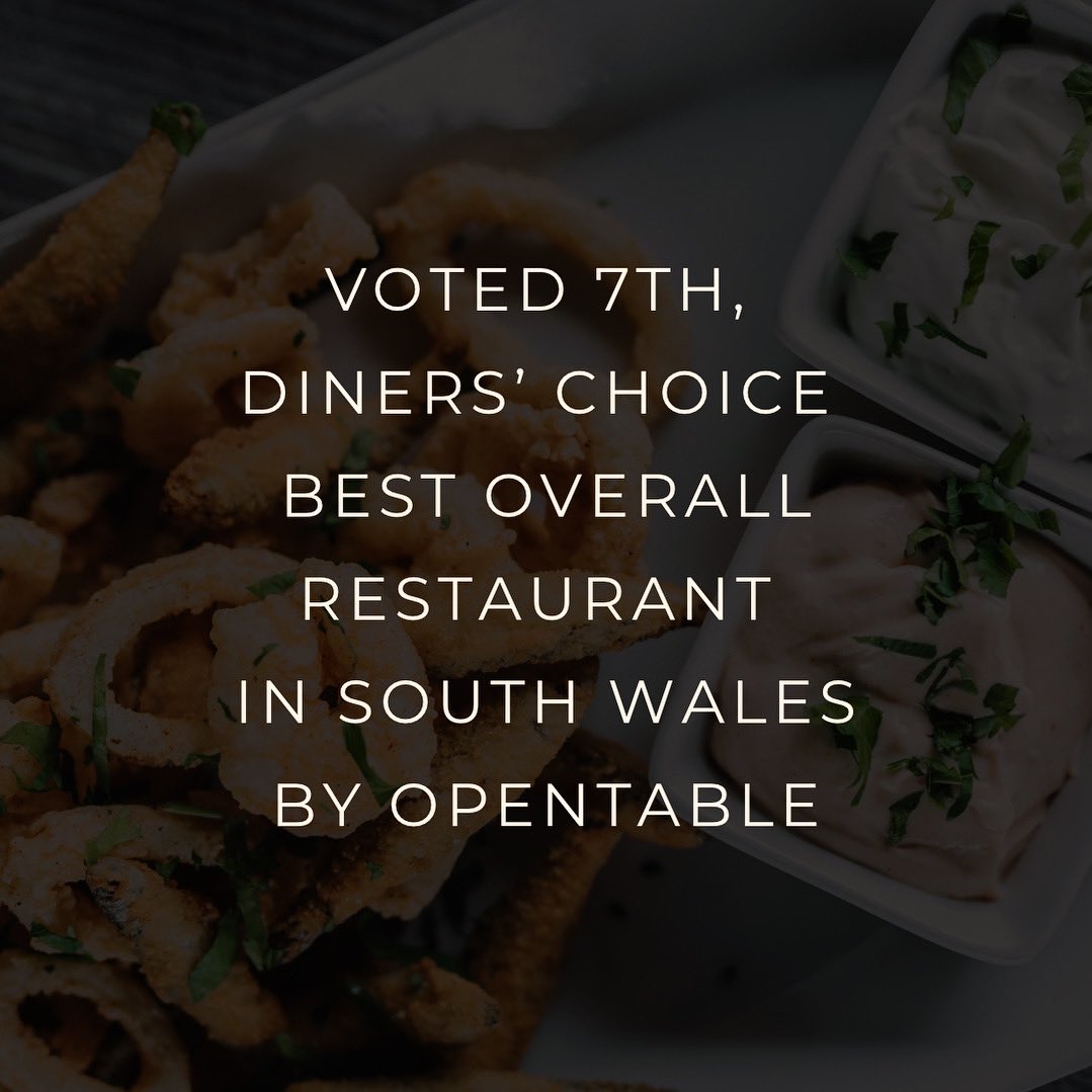 Looking for the best overall restaurants in South Wales? We’ve been voted No7 in the top 10 Diners’ Choice Best of South Wales for these categories: 

Best Overall ✅
Best Food ✅
Best Service ✅
Best Ambience ✅
Best Value ✅

Thank you for your supporting our family business.