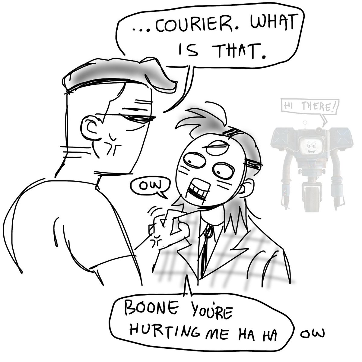 boone and the courier reunite #falloutnewvegas 