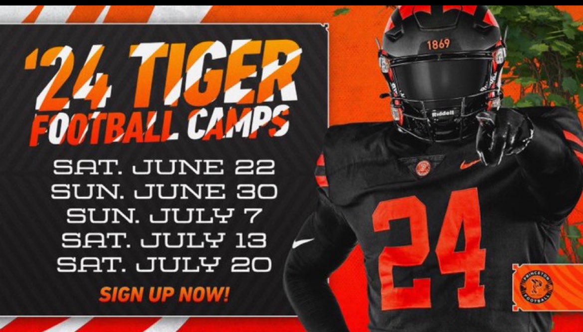dhohenkirk2025's tweet photo. Thank you @CoachBobSurace and @PrincetonFTBL For An awesome Virtual Jr. Day. It was great learning all about Princeton University &amp; Tiger Football Can’t wait to see you on the Field this Summer! @CoachBA1010 @Coach_Flinn @CoachRosenbaum @coachehenderson @SVerbit @andrew_bertz https://t.co/v7FhReEjjn