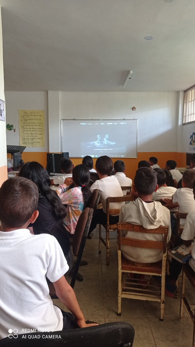 NoritzaGamboa's tweet photo. #SomosFundabit #RoboticaEducativa #CbitMonseñorCrespo Video Foro de Robótica e Inteligencia Artificial dirigido a estudiantes de la EBB Monseñor Crespo, de 4to, 5to y 6to grado. https://t.co/71gwO2jSoP